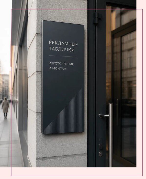 Рекламные таблички в Белебее по цене от 4590 р. | Аванза-Блб